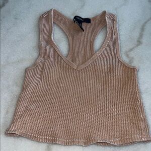 Forever 21 Brown Ribbed Tank Top